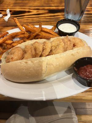 Shrimp po boy without sauce