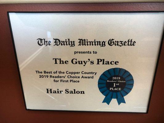 Thanks to our awesome customers for this unsolicited award!