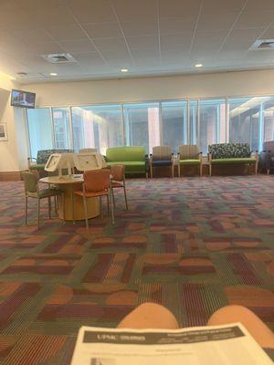 Floor 2 waiting room to neurology,orthopedic surgery, PT and OT.