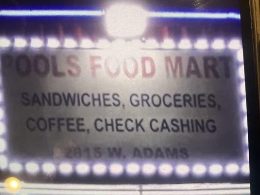 Pools Food Mart