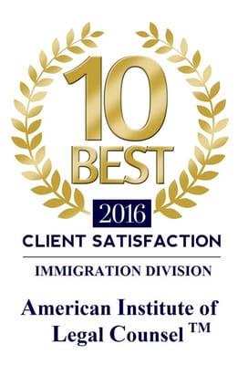 Ms. Sheidayi has been named as one of the "10 Best Immigration Lawyers for California."