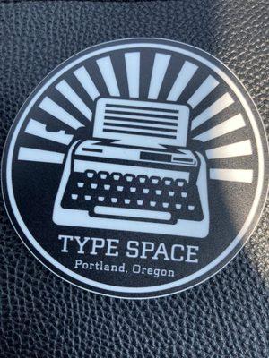 Type Space decal