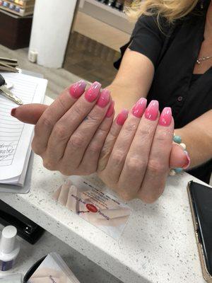 Lady pink ombré