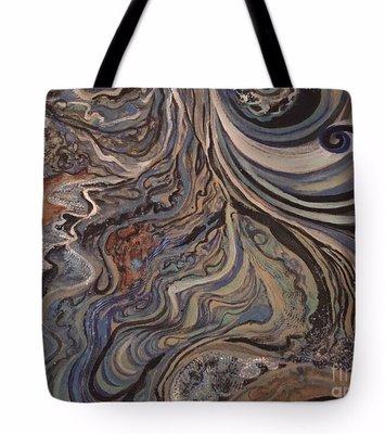 This tote was created from a section of a 4'x4' painting. It is available on my Pixels site.