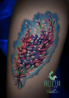 Watercolor Flower Tattoo