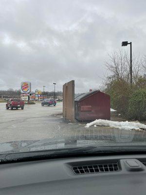 With these gates you can't see the dumpsters. You can't see me! Like John Cena ;-)