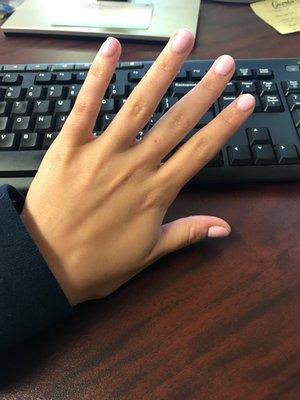 Got my nails done on lunch and back in time to keep working! Thanks Leelee!