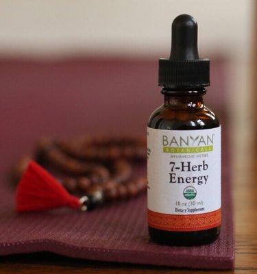 Natural Caffeine Free Herbal Energy Tincture. Available at our Wellness Boutique.