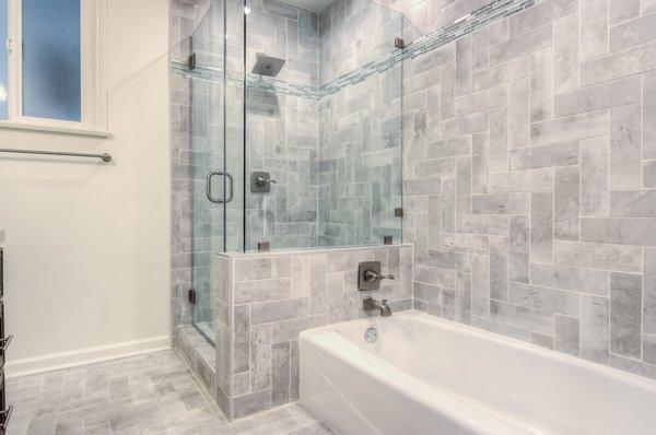 Brand New Bathroom at our Family's Beverly Glen Apartment Building