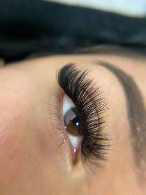 Mega volume lashes by our stylist Kiara