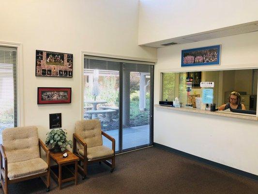 Reception desk