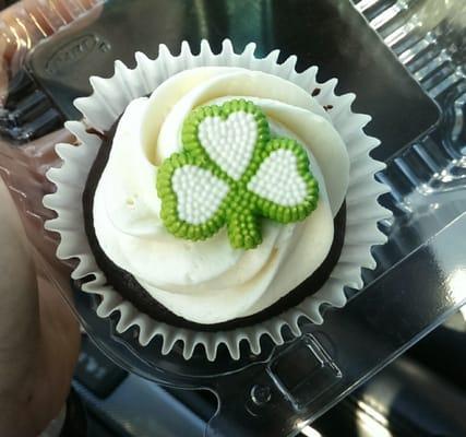 Chocolate stout cupcake- St Patrick's Day