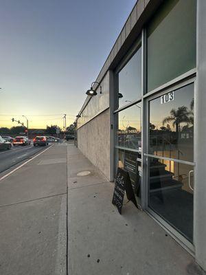 View from street across Jack in the box