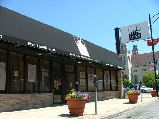 Front of the IMAN building, 2744 W 63rd Street, Chicago