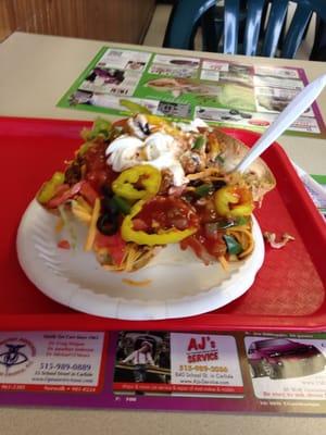 Taco salad--enough for two to share!!