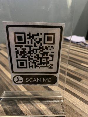 Scan the code for the Menu