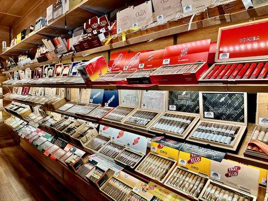 Very well stocked humidor.