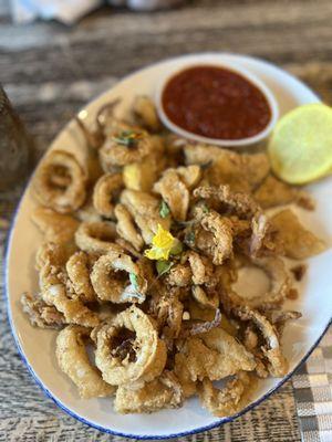 Calamari with Zuchinni