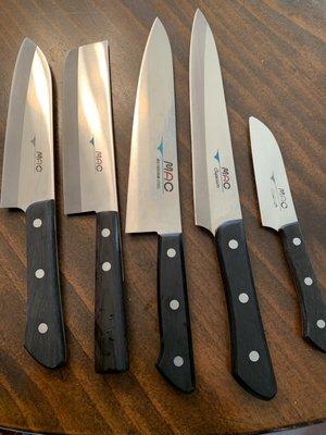 Mac knives are the best. Had these for several years and still very very sharp.