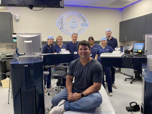 Lasik Team with Red Sox pitcher Keith Foulke