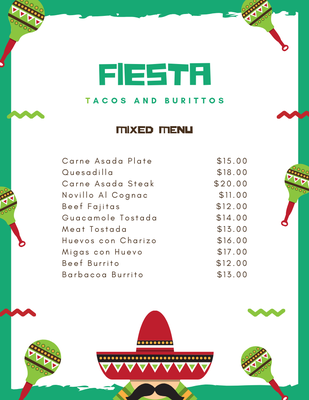 Let's create a menu for your business!