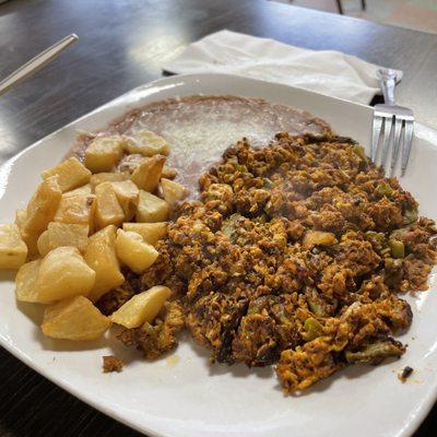 Chorizo and nopal