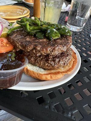 Double custom Angus Beef Burger