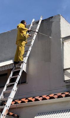 Exterior house power wash