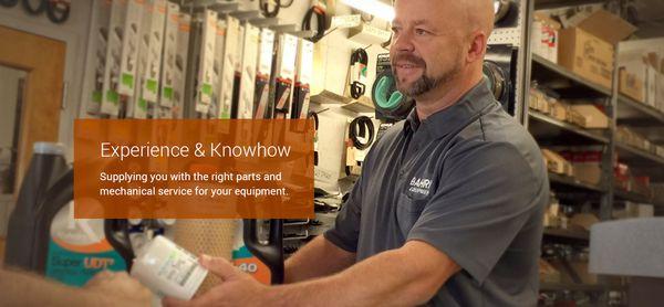 Experienced Staff to help with your parts needs.