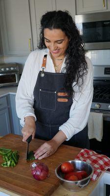 Prepping for a delicious dinner!