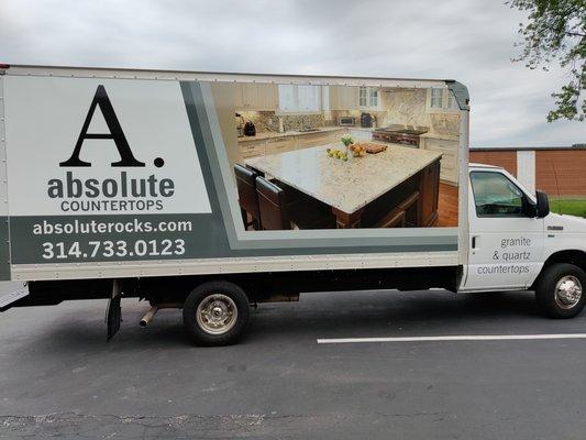 Absolute - Ready to travel for your Granite and Quartz needs.