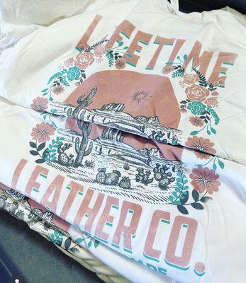 Fun desert print for Lifetime Leather