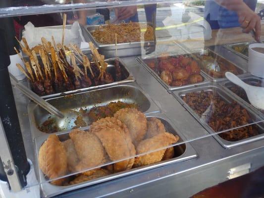 Curry Puffs and Satays