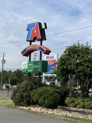 There are few cents difference between TA's BP and Mobil.