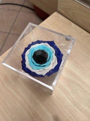 Evil Eye Preserved Rose