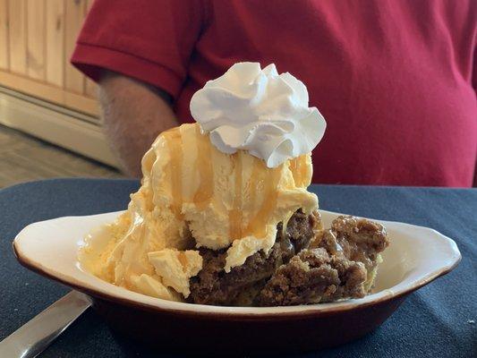 Homemade cinnamon bread pudding...so good!