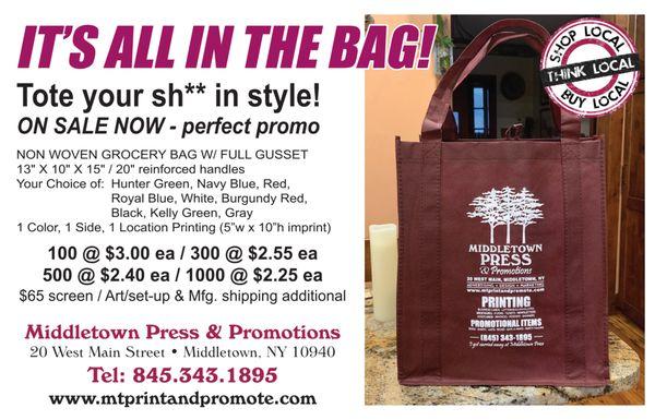 TOTE BAG SALE !
info@mtprintandpromote.com