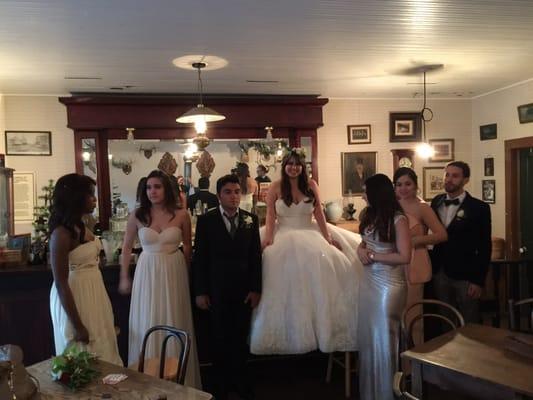 Wedding Party in the Saloon at Dallas Heritage Village