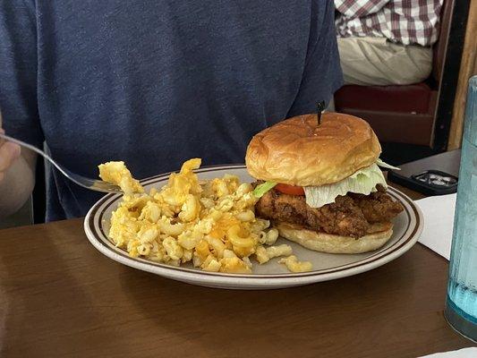 Fried chicken sandwich.