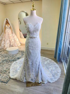 Beautiful champagne wedding dress