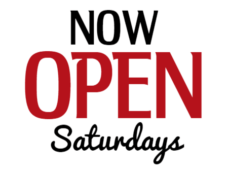 Busy schedule? Well great news! As of October we will be opening every 2nd Saturday of the month, call us to schedule.