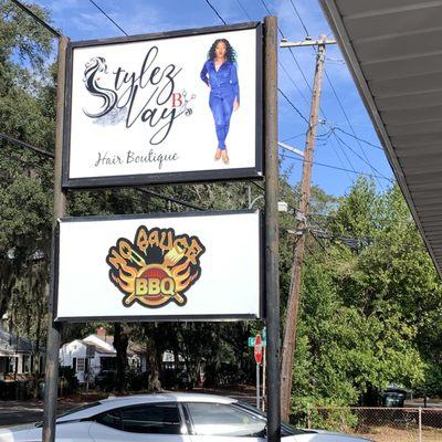 Sign from the road, in the building Auspicious Bakery once had on Skidaway near Food Lion.