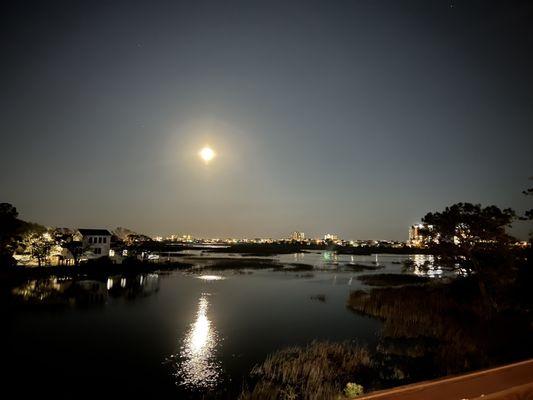 Marsh view on this beautiful night.