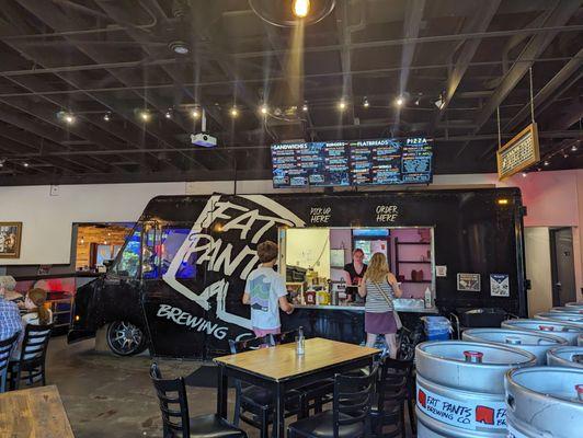 Indoor "food truck" serving up a wide variety of food options