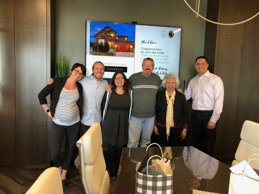 Congratulations to these WONDERFUL people on the purchase of their beautiful home.