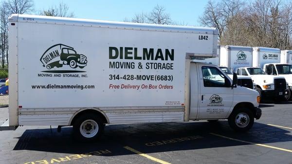 Newest Truck to the Dielman Team! Perfect for the small moves. Call us now to get a quote 314-428-6683