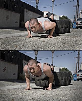 Trent Bender, tire push ups