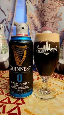 Guinness Draught Zero Non-Alcohol Beer - Poured 14.9floz Can 4pk $8.99 (03/12/23). @MissionLiquor #Glendale #Liquor @Guinness