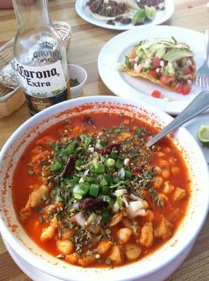 Best Menudo ever!! Ceviché tostada and cold beer! Amazing!