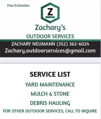 Equipped to handle your landscaping needs.
352-362-6024